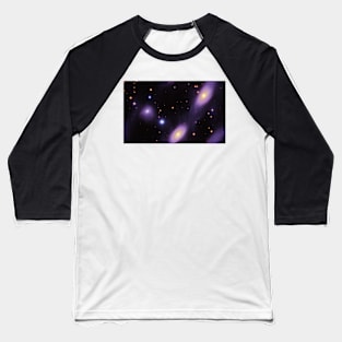 Seamless Stellar Cosmos Texture Patterns VI Baseball T-Shirt